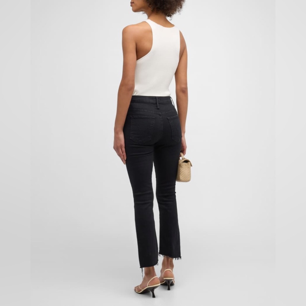 MOTHER The Insider Crop Step Fray Jeans - Picture 3 of 16